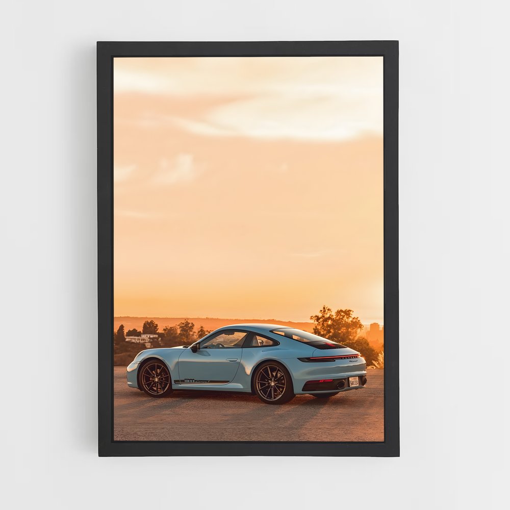 Poster Carrera Céleste – affiche Porsche (vue 2)
